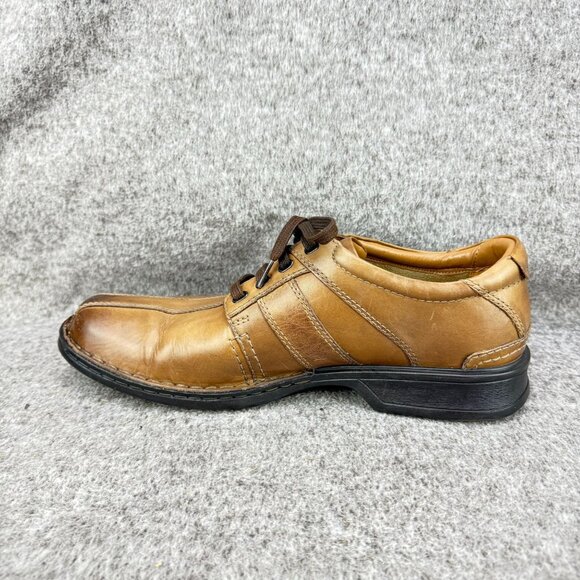 ✅Mens 12 Clarks Collection Touareg Vibe Bicycle Toe Derby Oxfords Ortholite Sole - Picture 11 of 13